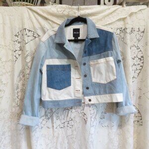 So Cute Me Jane NWOT Patchwork Denim Jacket XL Clean & Ready to Wear